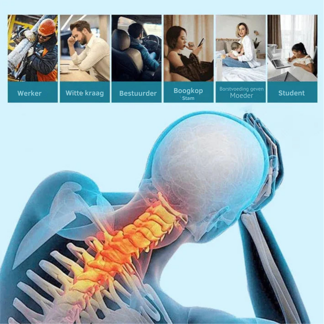 Verwen jezelf overal en altijd ontspannen nek en schouders in slechts enkele minuten!