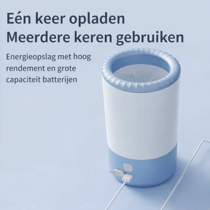 Aurenthis het einde van modderige pootafdrukken.