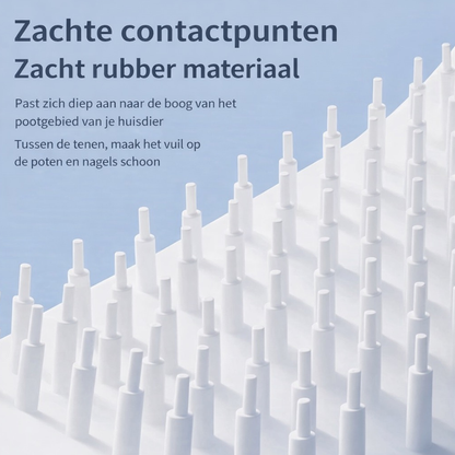 Aurenthis het einde van modderige pootafdrukken.