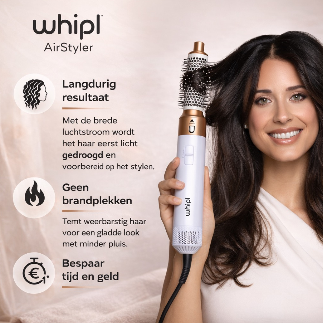 Whipl AirStyler  jouw nieuwe favoriete haarstyler
