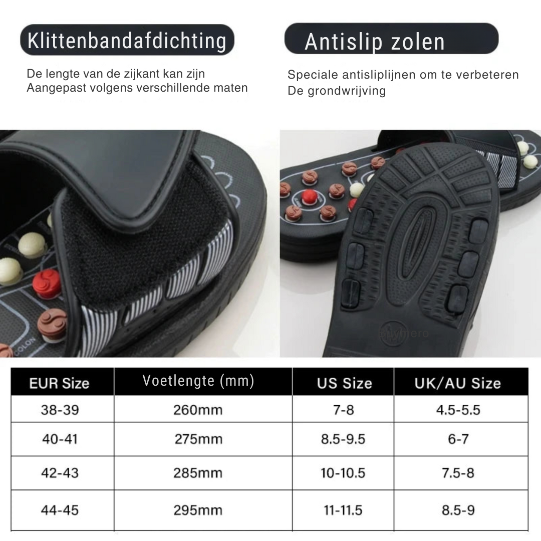 Natural Massage Slippers gezonde voeten, een vitaal lichaam
