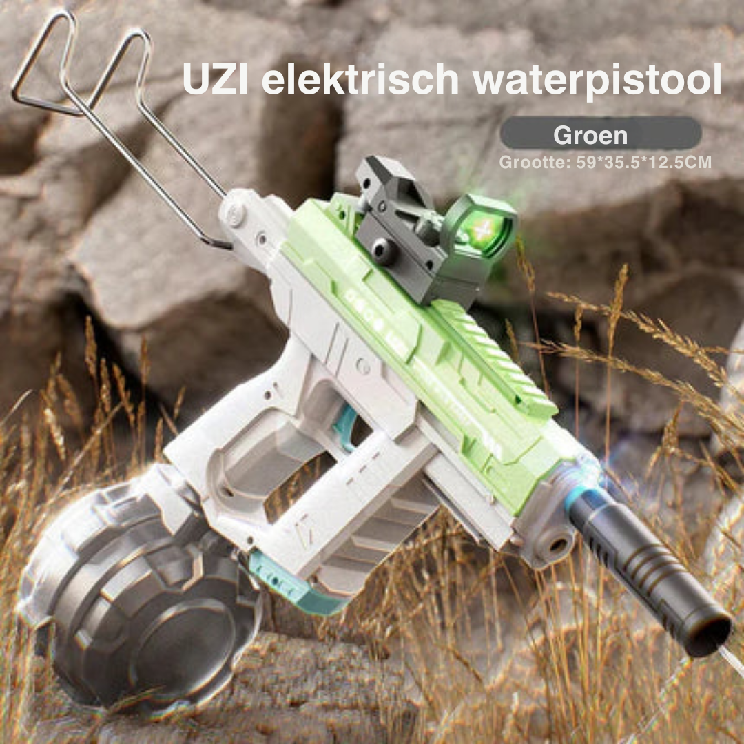 Spetterplezier dat knalt! Met de UZI Splash Blaster