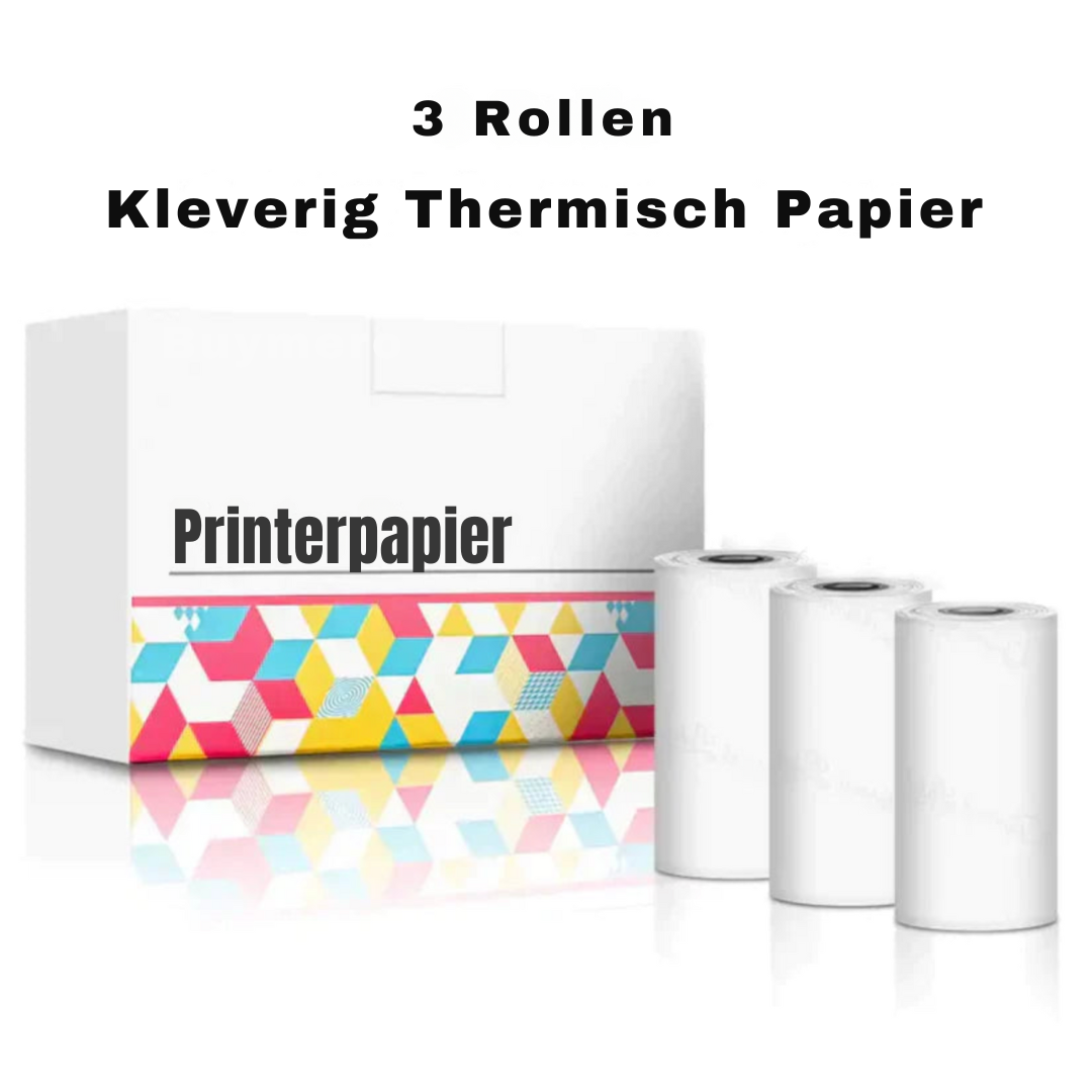 2.0 Inkless Sticker Printer print moeiteloos, plak ontspannen.