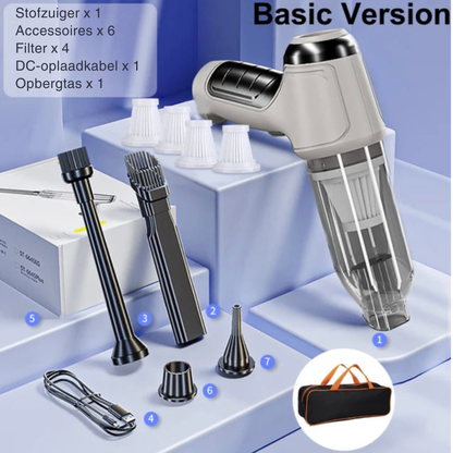 CleanRide Pro Draadloze met extreme zuigkracht voor thuis en onderweg