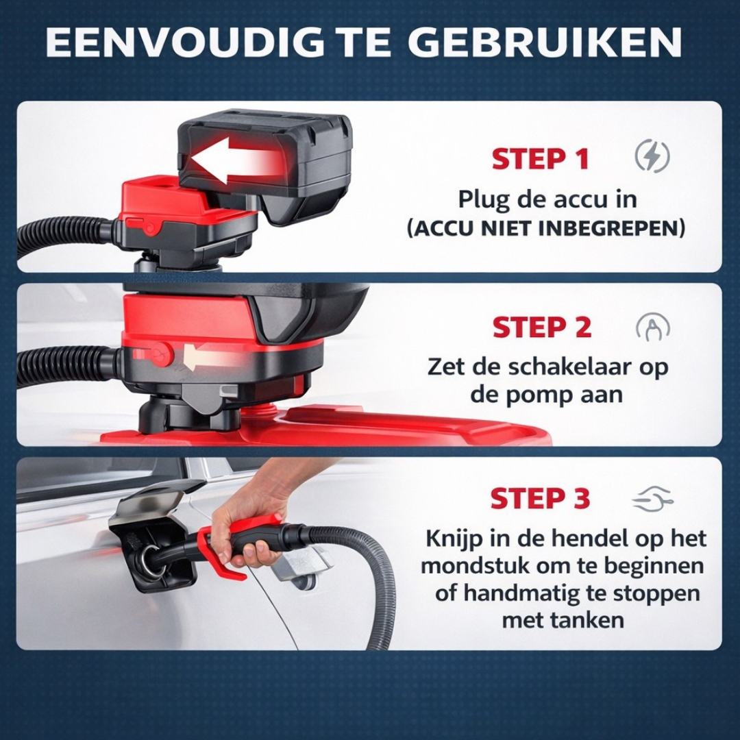 Virexo Pomp moeiteloos, zonder knoeien